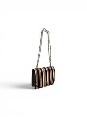 Madewell Chain Crossbody Bag in Striped Calf Hair